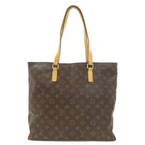 LOUIS VUITTON Authentic Brown Monogram Canvas Tote Bag